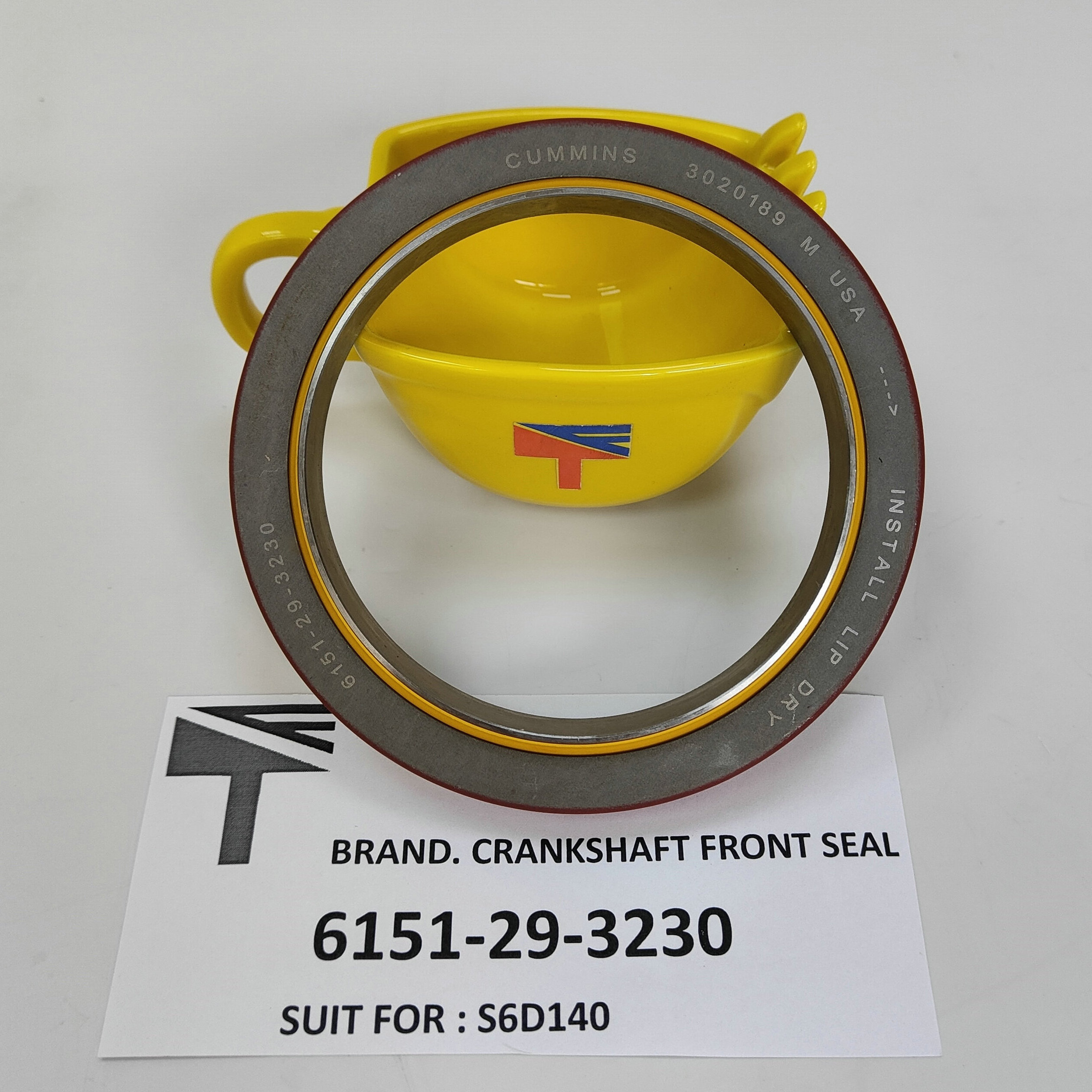 MACHINERY engine CRANKSHAFT FRONT seal 6151-29-3230 FOR ENGINE S6D140 EXCAVATOR PC650-8 WA500-1 WA500-3 D155A-3 D155A-5