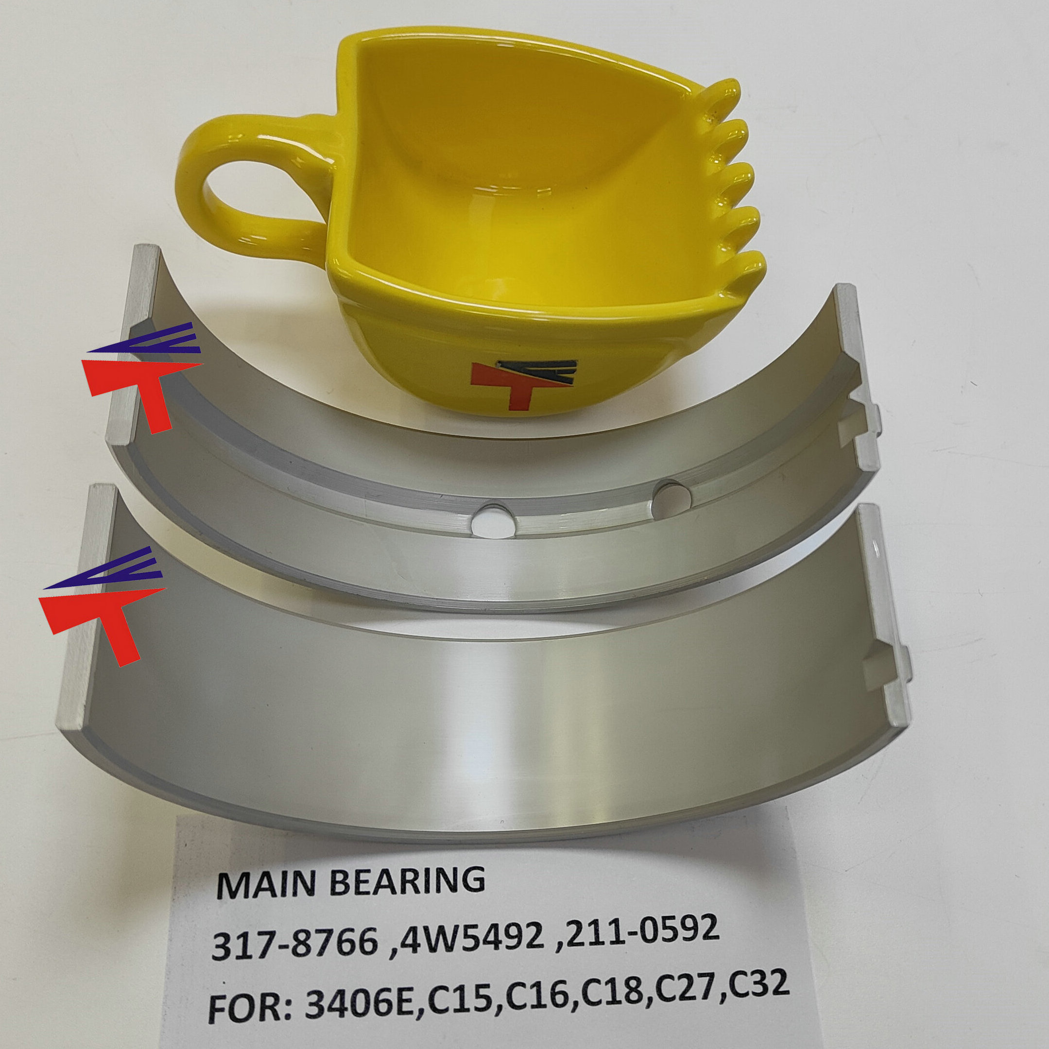 Machinery  Main Bearing 317-8766 for excavator  3406E  3406C 3408E 3412 365C 3456 385B engine BEARING C15  C18