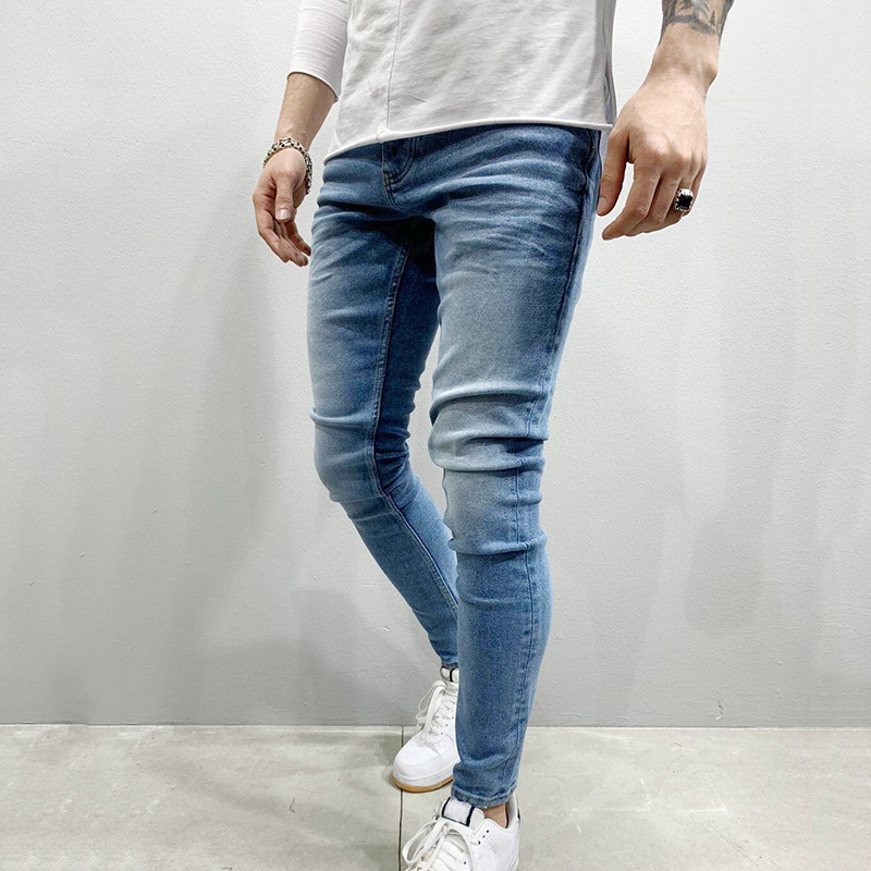 High Quality Classic Stacked Pants, Denim Jeans for Men Custom Slim MicroFlared Trousers/