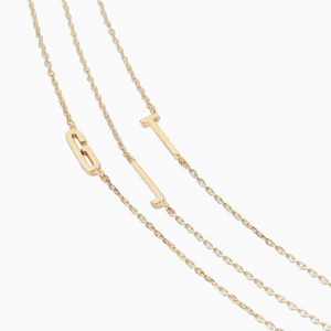 Stainless Steel Jewelry 26 letter Initial Necklace Women's Simple Commute Delicate  Clavicle Chain for Women