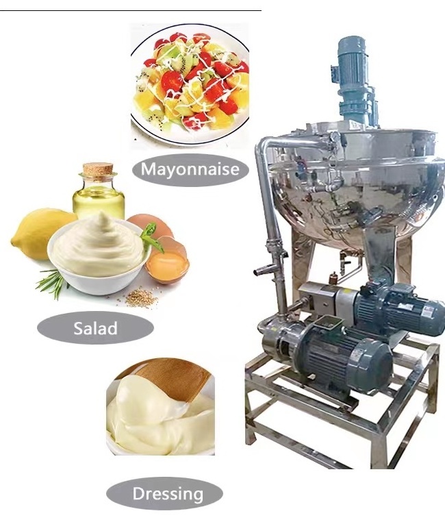 Full automatic mayonnaise making machine mayonnaise homogenizer mixer machine