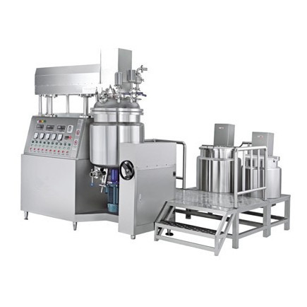 Hydraulic Lifting Vacuum Emulsifying Mixer Machine Liquid Soap Making Machine