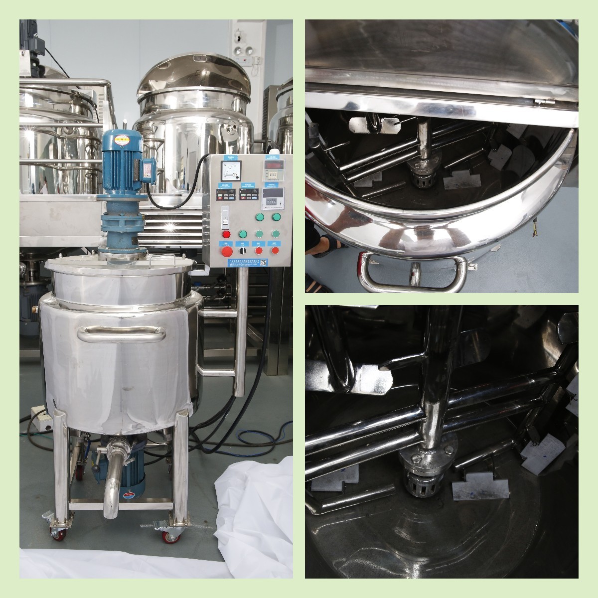 Stainless steel wax mixer detergent mixing tank ace mixing machine for liquid soap