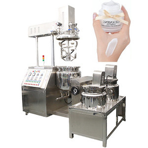 Hydraulic Lifting Vacuum Emulsifying Mixer Machine Liquid Soap Making Machine