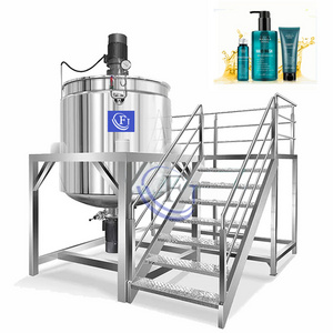 High Shear cosmetic lotion cream liquid soap making machine chemical mixing tank shampoo mixing making machine