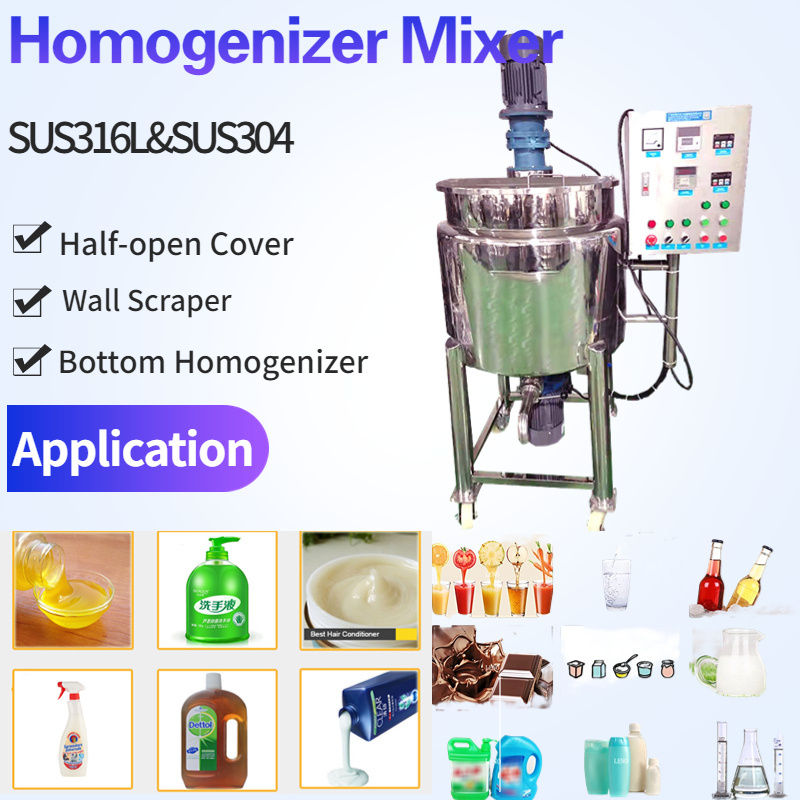 Stainless steel wax mixer detergent mixing tank ace mixing machine for liquid soap