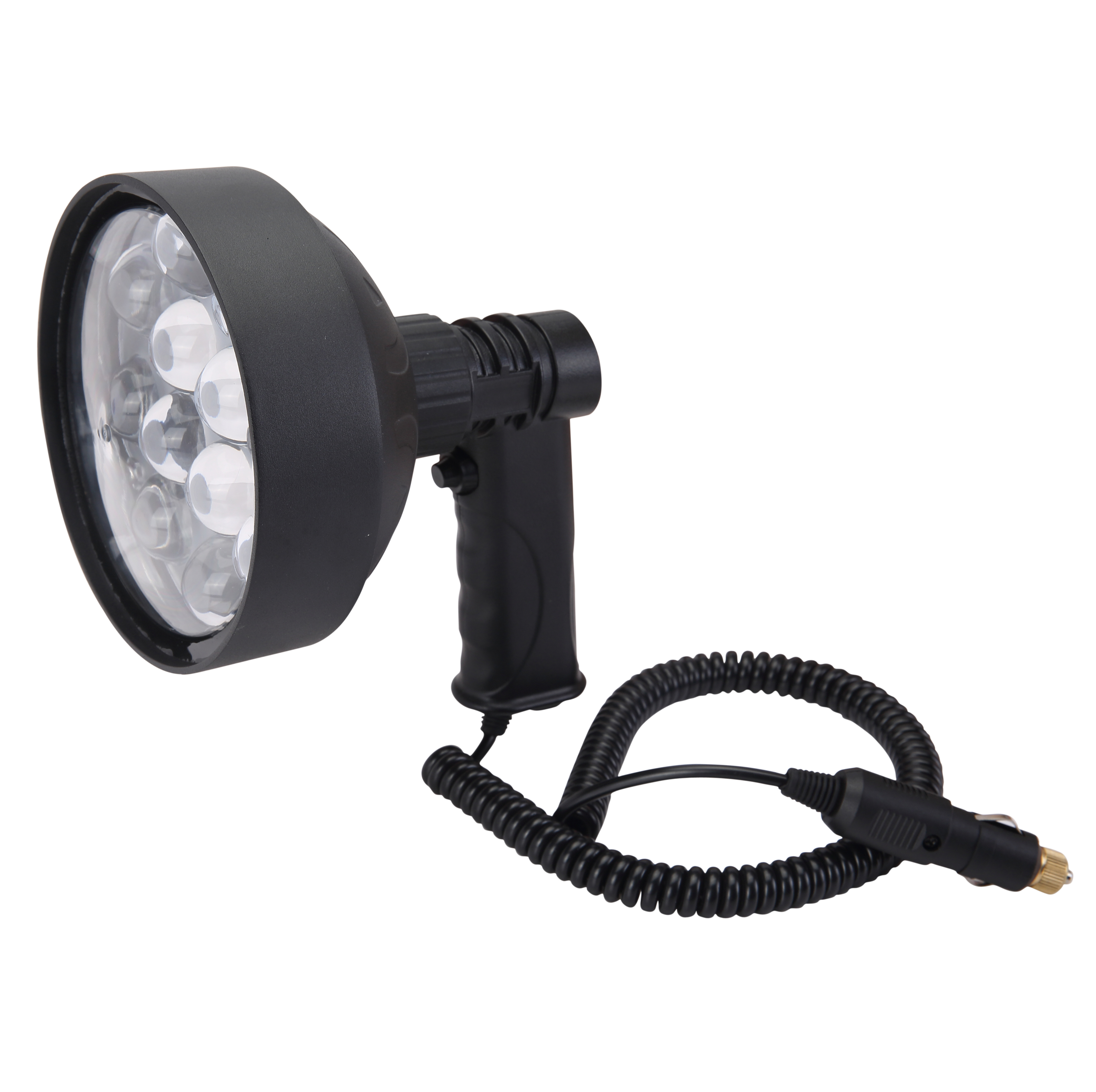 12V high power led handheld spotlight 5JG-NFC150-36W 3500lm LED Hunting spotlight with cigar lighter