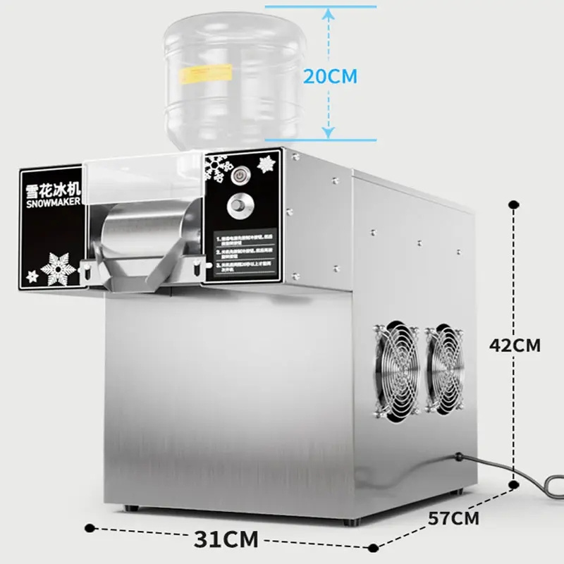 Commercial Auto Milk Ice Cream Snow Flake Ice Machine Snowflake Ice Making Machine