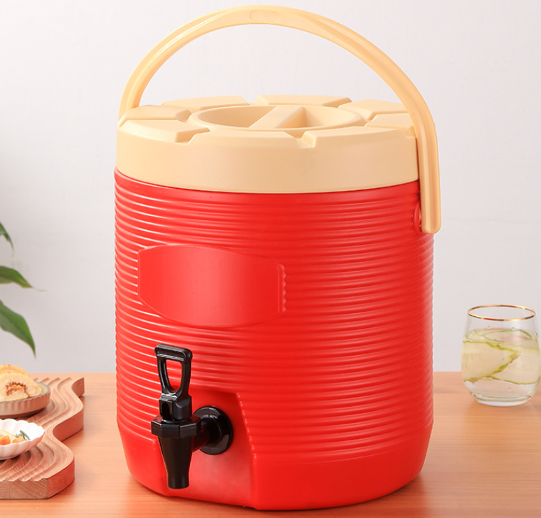 Portable Large Capacity Thermal Insulation Stainless Steel Bucket Tea Milk Tea Bucket