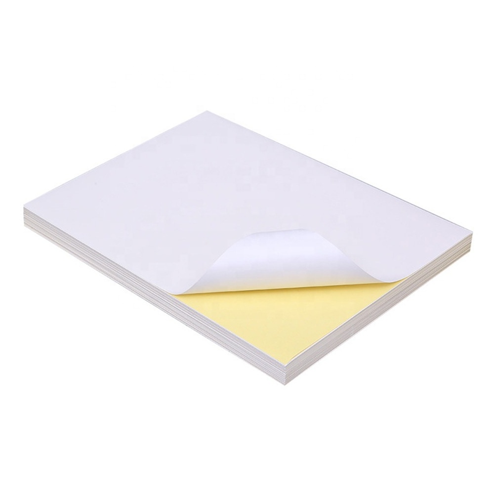 Factory Direct A4 Self Adhesive Clear Sticker Paper 75G Self Adhesive Sticker Cast Coated Paper Adhesive Sticker Paper