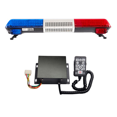 1200MMlightbar with speaker and siren ambulance warning light blue led warning lights red fire truck warning light bar