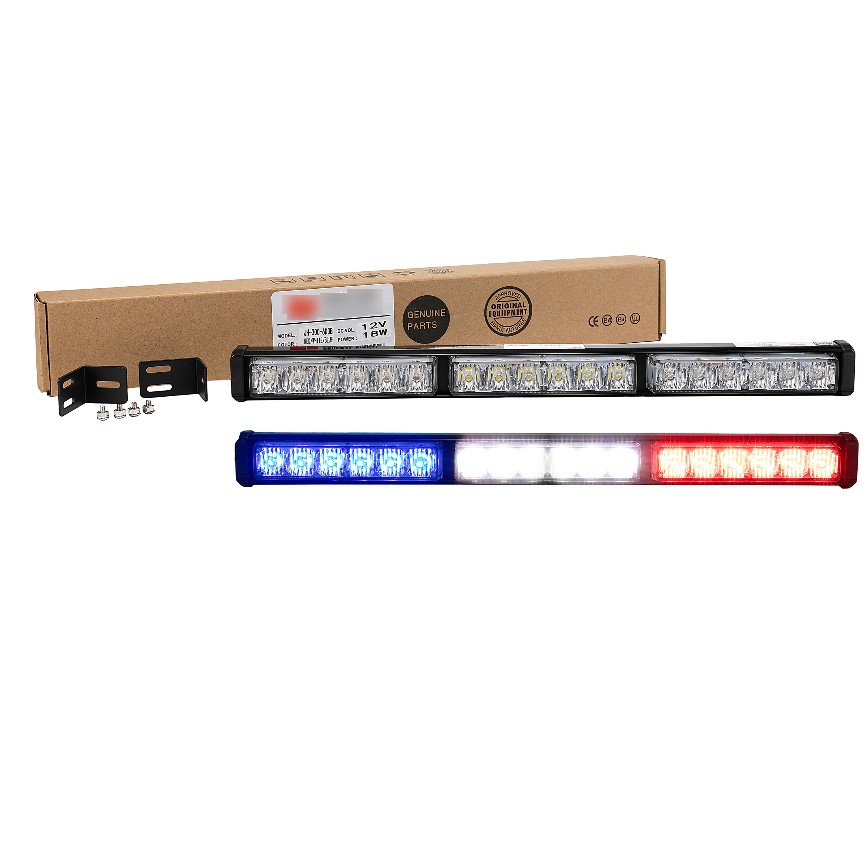 12v  Cop Led flashing light bar Car ambulance  warning light Red/Blue Emergency Strobe fog lamp Autos Led driving Caution lights