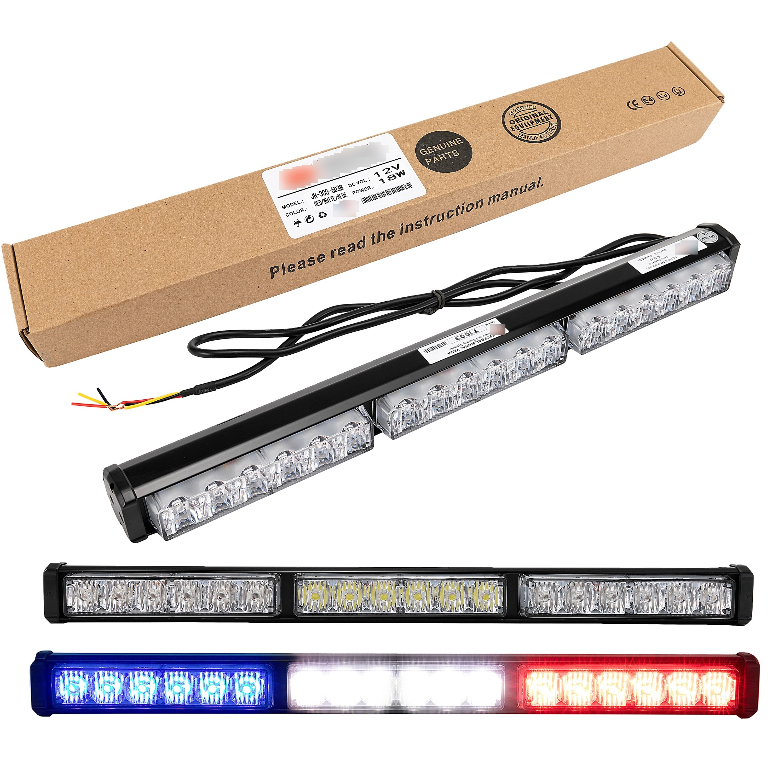 12/24V Ambulance Emergency Universal Cars Flashing Warning Strobe Led Strobe Light led warning light bar