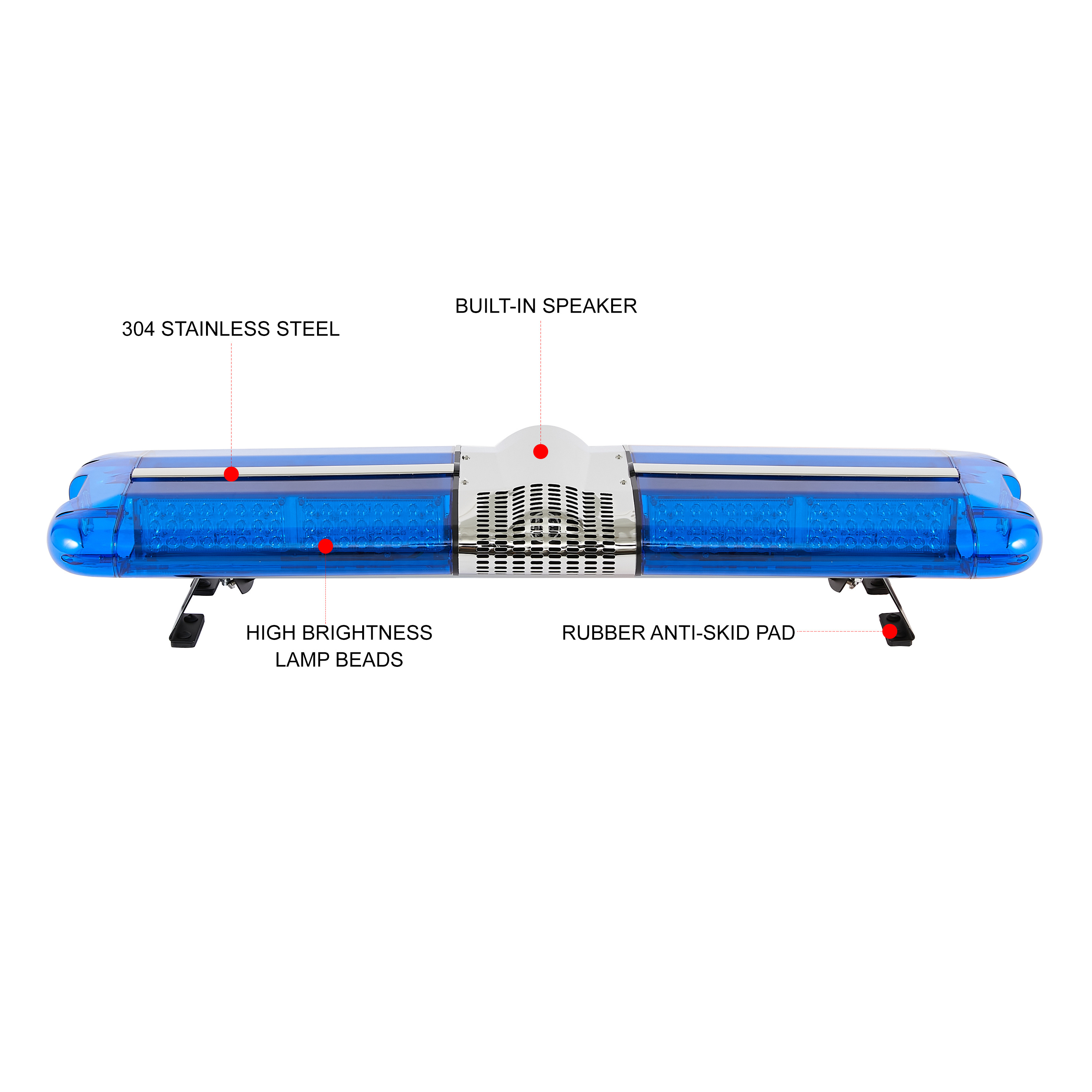 120Cm 24V Light Bar With Siren Speaker Led Warning Light For Ambulance Emergency Led Light