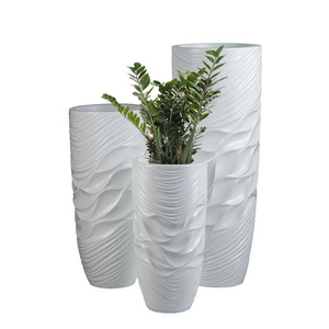 Custom Factory White Floor Vase Large Home Decor Tall Modern Indoor Flower Pots & Planters