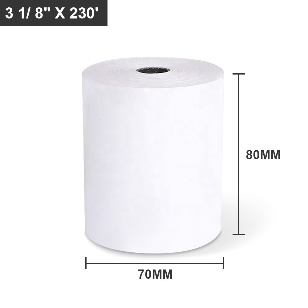 Us Warehouse Directly Register Cash Paper Pos Thermal Paper Rolls 3 1/8 X 230 Thermal Paper Receipt Rolls For Pos Atm Printing