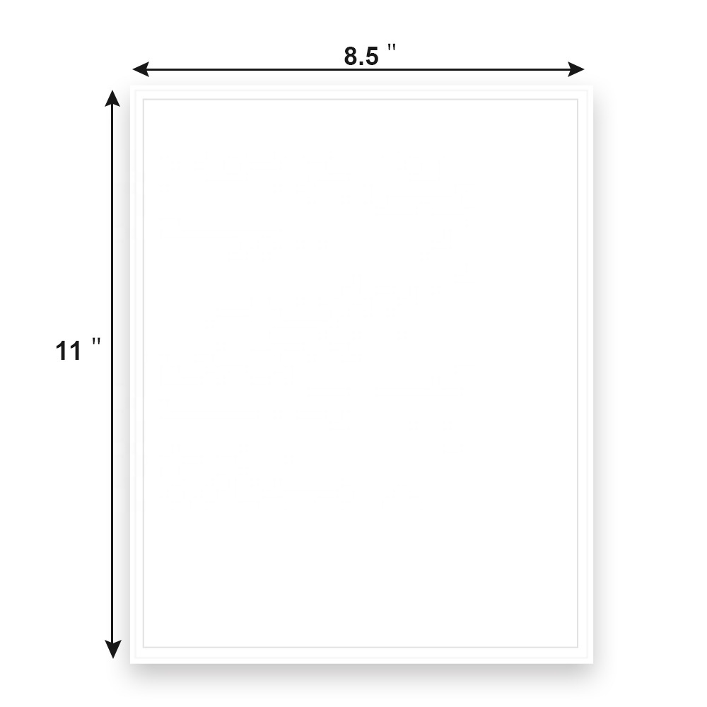 Custom A4 Sheet A4 Label Paper Shipping Blank Sheet Labels Barcode Stickers Inkjet A4 Sheet Of Labels