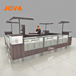 Modern Fireboard Finished Jewellery Shop In Shop Showcase Kiosk Jewelry Kiosk For Sale