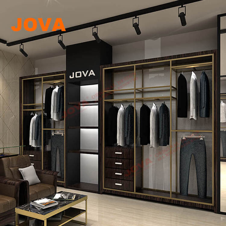 Men' Clothes Store Display Shelf And Cabinet Design Jeans Display Rack