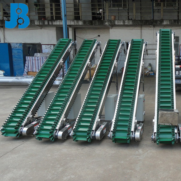 OEM custom portable mini cleated inclined belt conveyor made in guangzhou