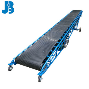 Jiabao factory custom dy type corn mobile rubber belt conveyor with ce certification