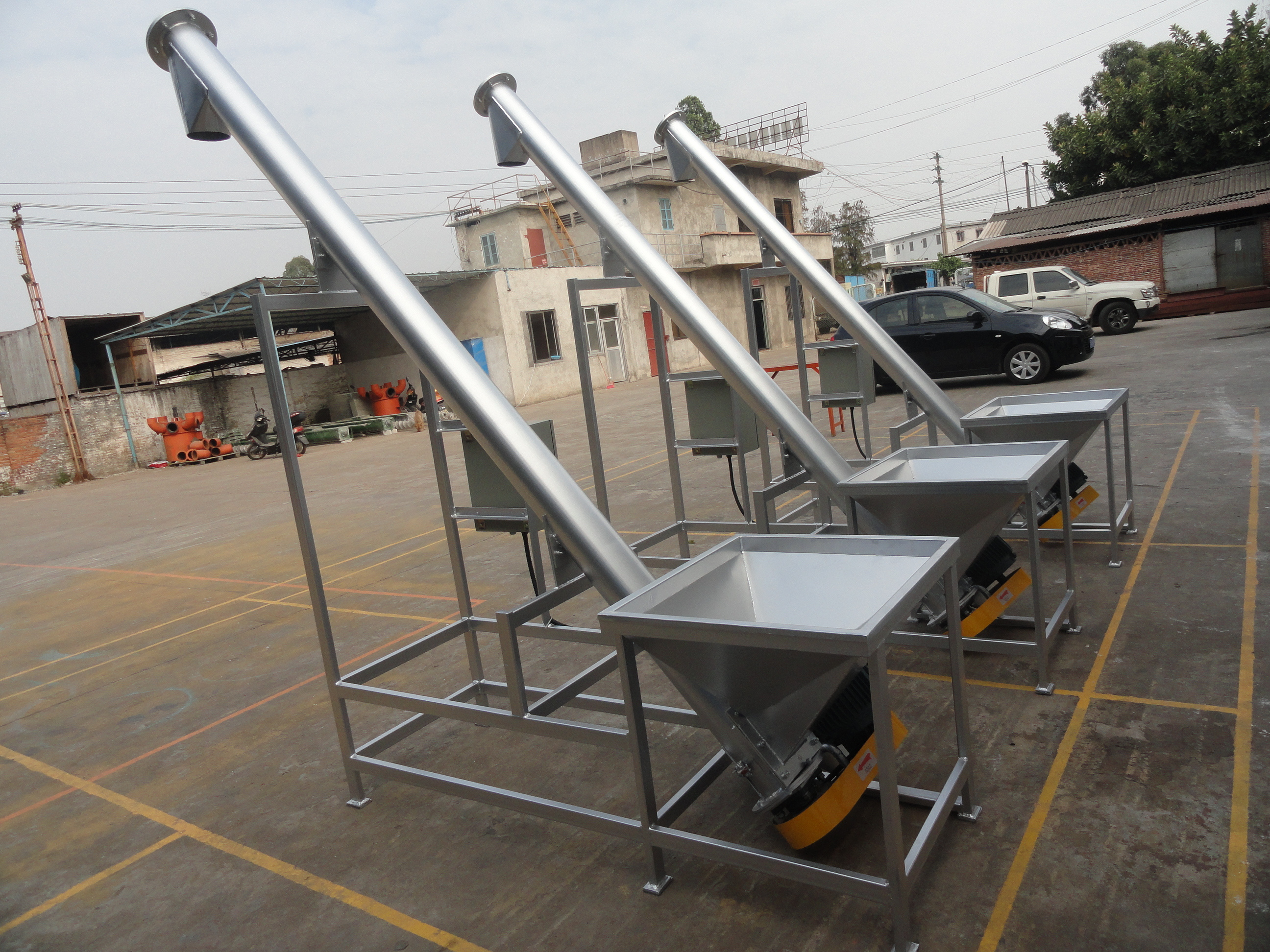 Automatic screw feeding machine/powder hopper and feeder/screw feeder auger conveyor machine