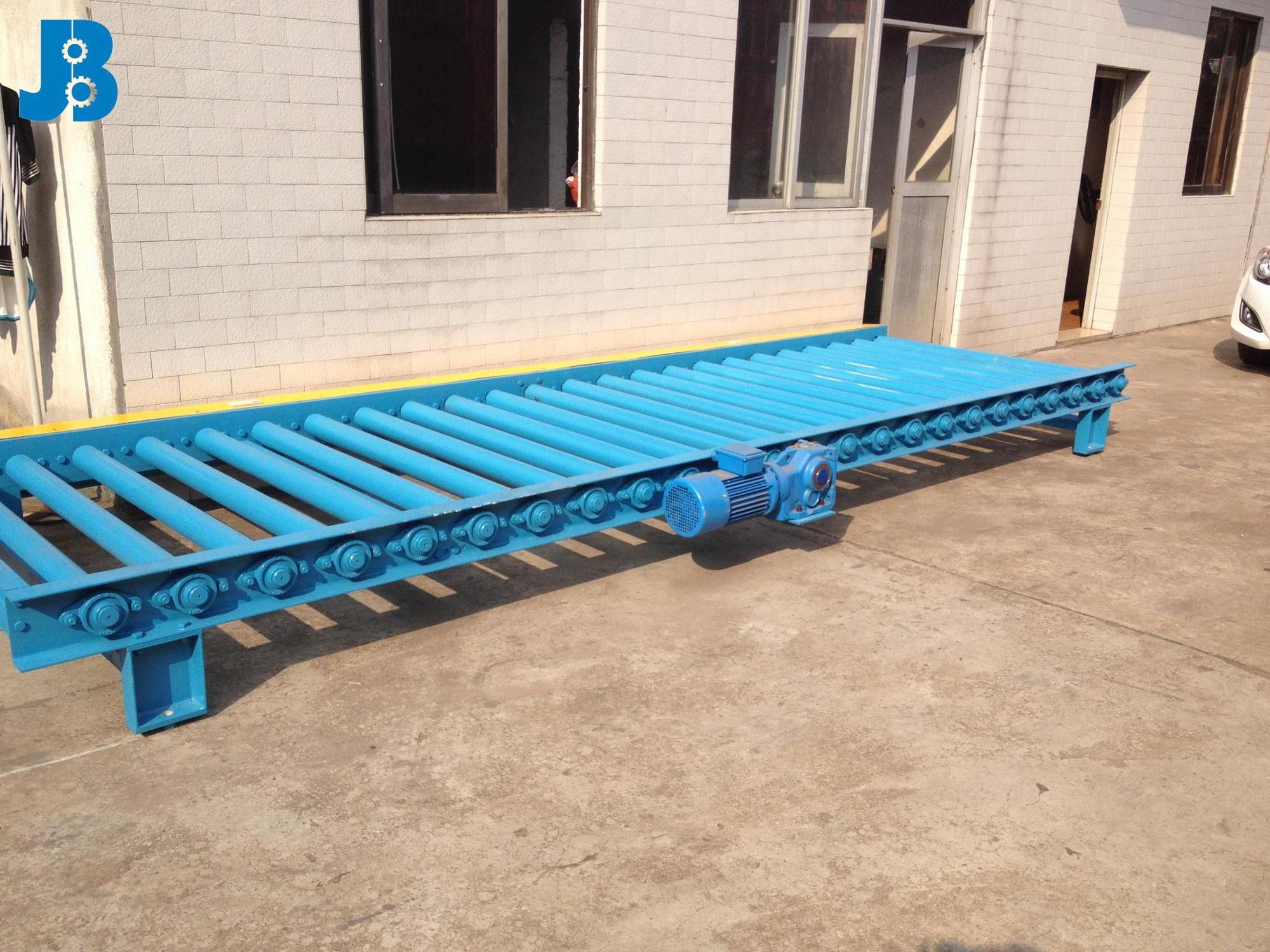 JiaBao heavy loading steel gravity roller conveyor used to transfer pallet