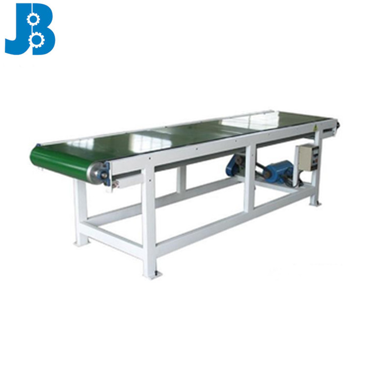 Reliable pvc belt conveyor with adjustable speed to transport boxes