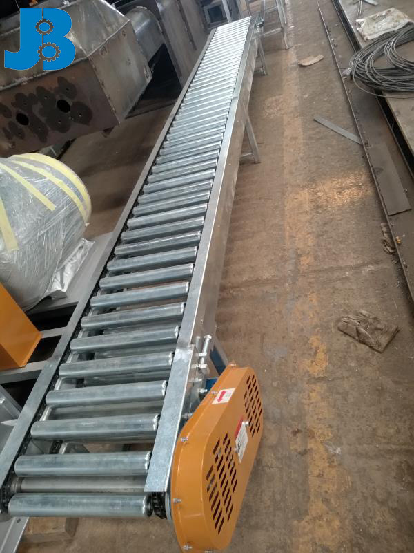 JiaBao heavy loading steel gravity roller conveyor used to transfer pallet