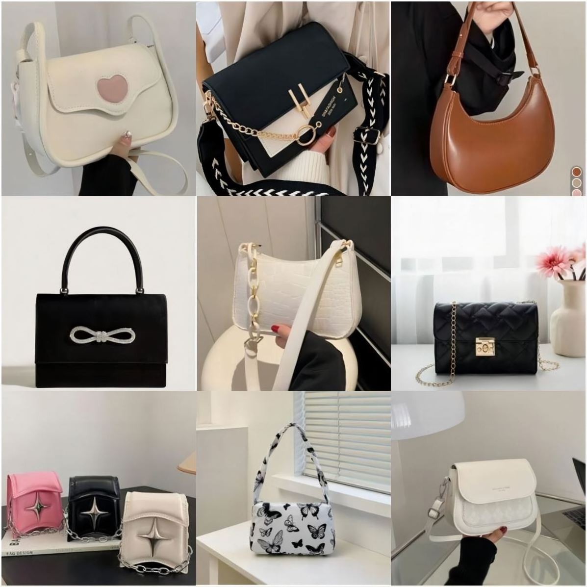 Popular Low Price Bulk Wholesale 90% Clean New,Shoulder Bags womens bags Fashion Bale Bags For Stock Clothing