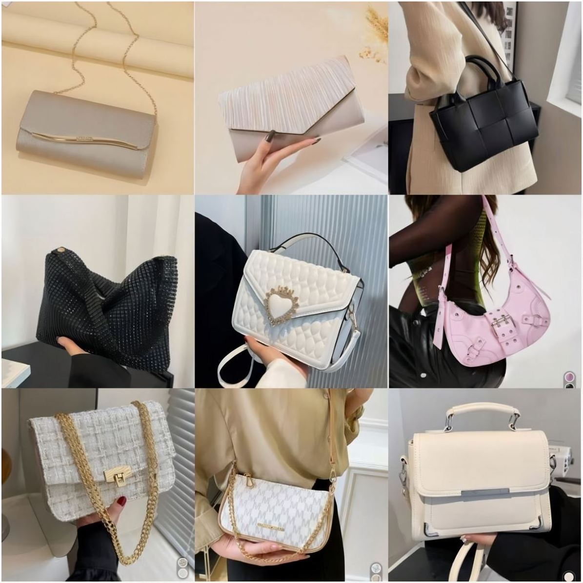 Popular Low Price Bulk Wholesale 90% Clean New,Shoulder Bags womens bags Fashion Bale Bags For Stock Clothing