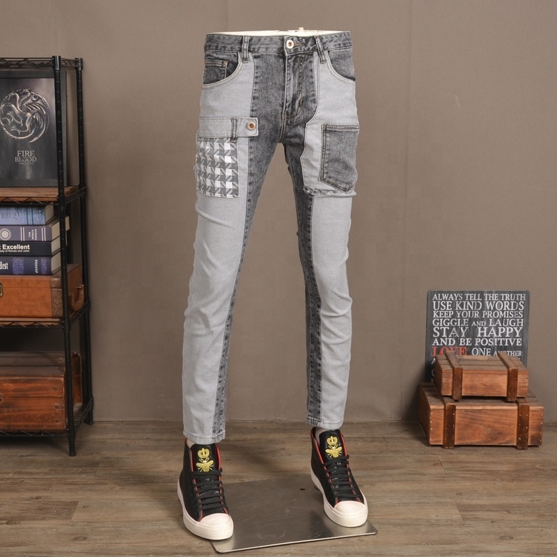 Hot Summer Denim Men's Jeans Denim Men's Slim Cotton Pants Fashion Blue Denim Men's Jeans Plus Size Pants