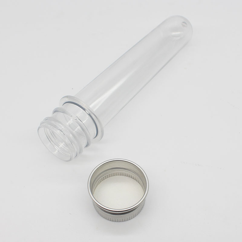 Clear transparent food grade PET 28ml 32ml 50ml 55ml plastic candy packaging test tube