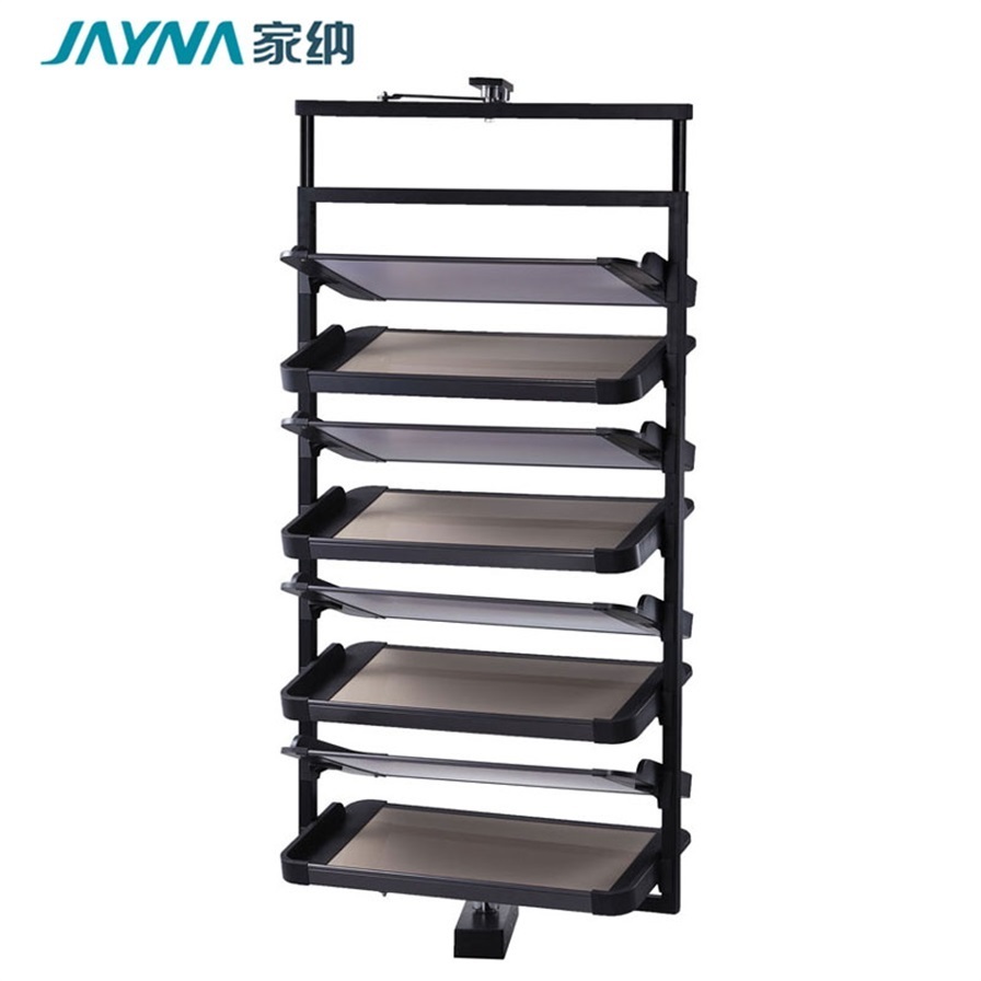 JAYNA Wardrobe Accessories  Multi-layer UV Metal Wood 360 Degree Rotating Shoe Cabinet Storage Shoe Racks Organizer