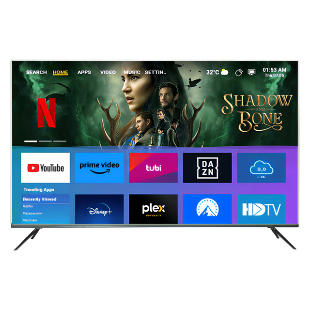 4K Smart TV with HD screen 15 17 19 22 24 32 43 55 65 75 inch Android LED USB support VGA high definition television