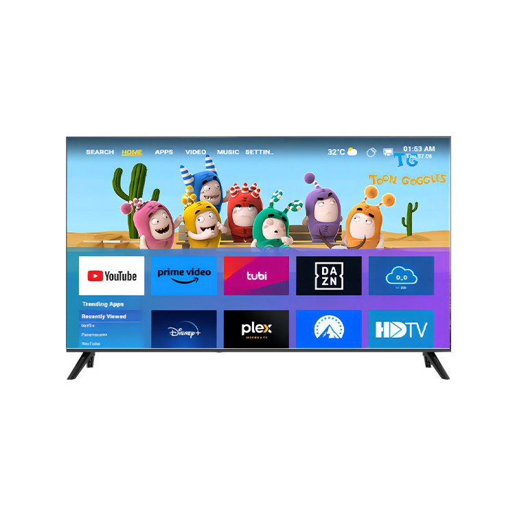 4K Smart TV with HD screen 15 17 19 22 24 32 43 55 65 75 inch Android LED USB support VGA high definition television