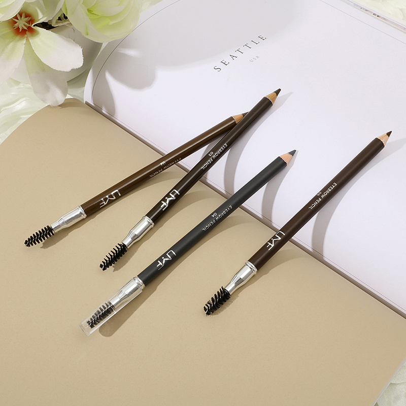 Waterproof Eyebrow Pencil With Brush Makeup Pen Permanent Eye Liner Black Brow Paint Eyebrow Pencil