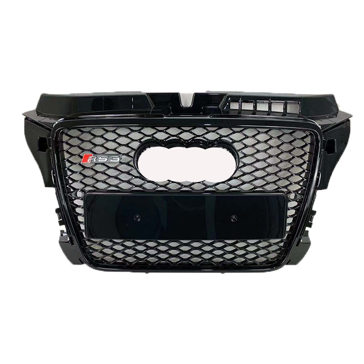 YTB111 Grid Grille for Audi RS3 A3 8P style 2009 2010 2011 2012 2013 Professional Manufacturer Black RS3 Car