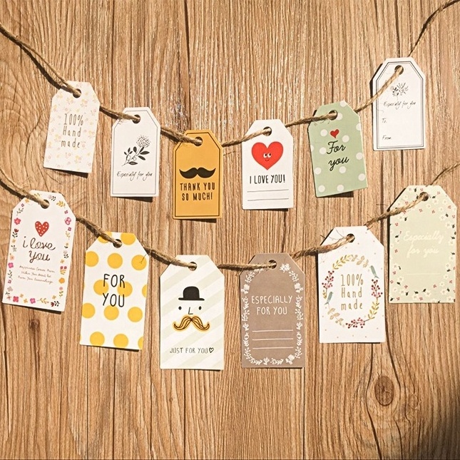 cheap printing tag gift,500pc cardboard paper hang tag for kids baby clothes with string,shoes swing tag in china maker