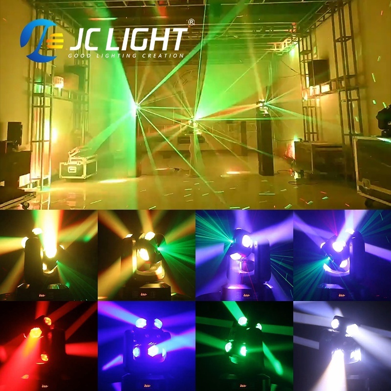 JC Led Arm Wind Fire Wheel Light Rotating BeamStrobe Laser Effect Disco Bar Moving Head Dj Laser Light