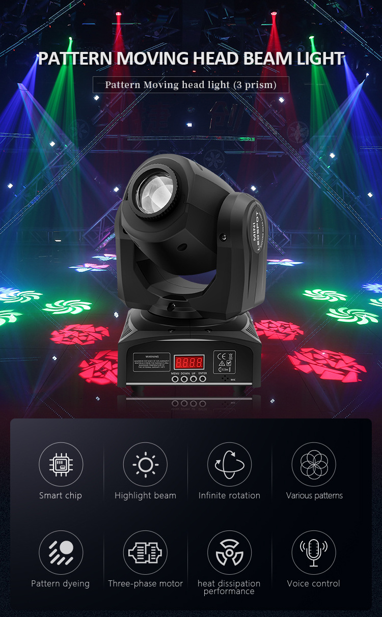 10w/30w/60w/90w Mini Led Dmx Gobo Spot Light Club Dj Stage Lighting Party Led Spot Moving Head Light