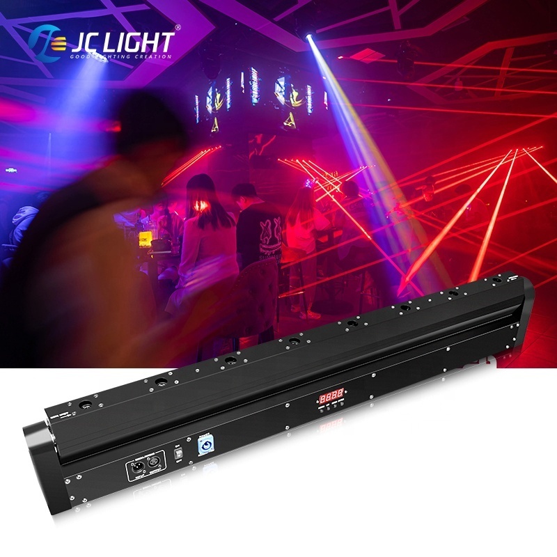 Hot Selling 8 Eyes Red Green Blue Laser Beam Moving Head Light Disco Rgb Laser Bar Light For Dj Nightclub