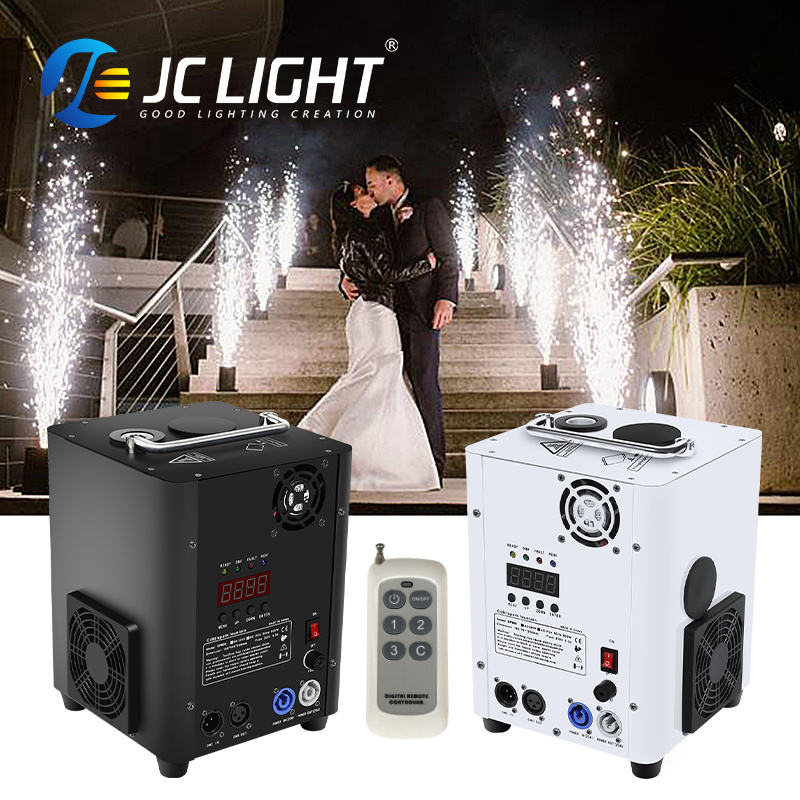 4pcs Sparklers Machines Wedding Party Stage Fireworks 600w Remote Dmx Cold Spark Machine with Flight case