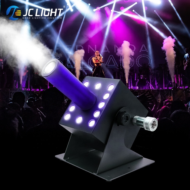 Concert Events Stage Dj 12x3w Dioxide Gas Smoke Fog Cannon Machine Dmx Column Led Co2 Jet Machine