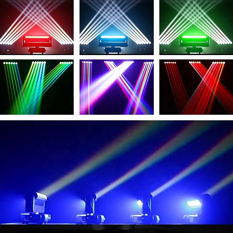 Double-sided Dj Strobe Lights Bar 6x60w Led Beam Wash Moving Head With Zoom For Disco Dj Events