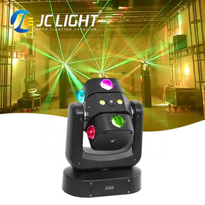 JC Led Arm Wind Fire Wheel Light Rotating BeamStrobe Laser Effect Disco Bar Moving Head Dj Laser Light