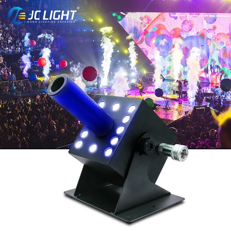 Concert Events Stage Dj 12x3w Dioxide Gas Smoke Fog Cannon Machine Dmx Column Led Co2 Jet Machine