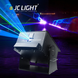 Animation RGB Full Color 30W Outdoor Sky Laser Light Projector Advertising Waterproof Laser Lights Show Equipment