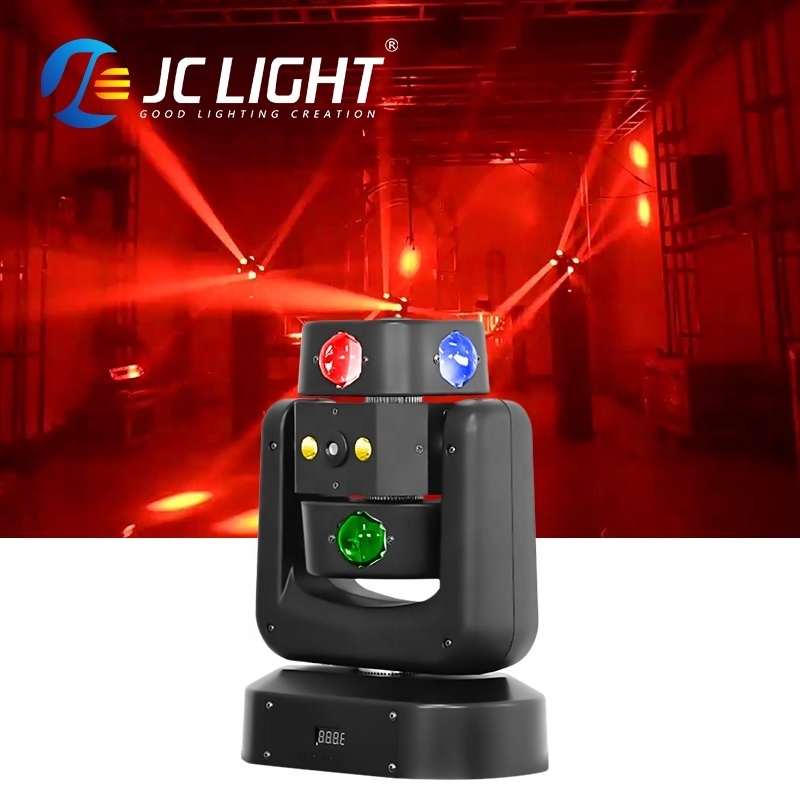 JC Led Arm Wind Fire Wheel Light Rotating BeamStrobe Laser Effect Disco Bar Moving Head Dj Laser Light