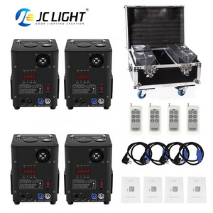 4pcs Sparklers Machines Wedding Party Stage Fireworks 600w Remote Dmx Cold Spark Machine with Flight case